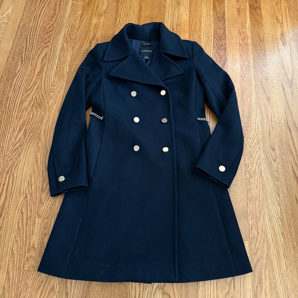 Club Monaco warm chic wool trench coat Small